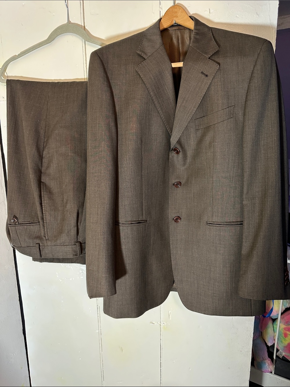 Sean John Brown Men's Two-Piece Suit - Classic Notch Lapel